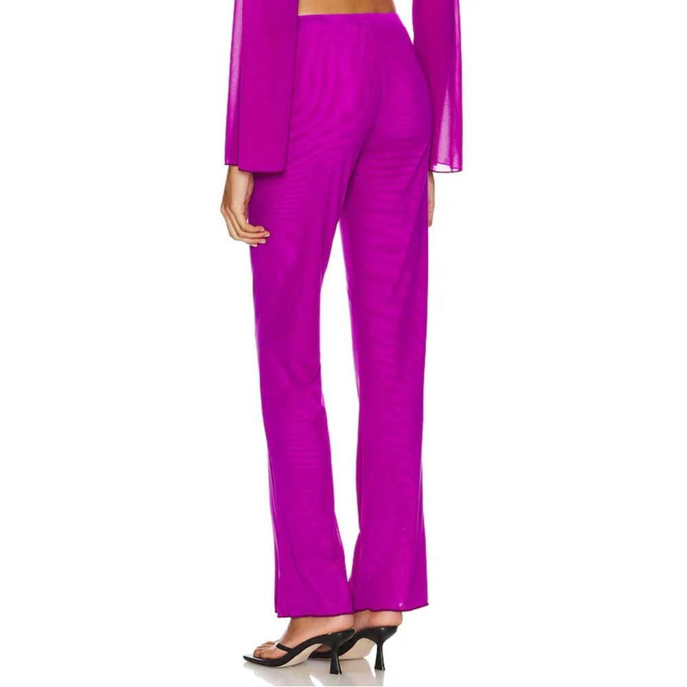💕 GONZA mesh wide leg pants NEW size XS / S elastic waist pull on REVOLVE